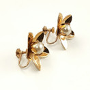 Kupittaan Kulta |  Elis Kauppi |  FLOWER Earrings | Screw locks | Gold-plated Sterling