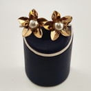 Kupittaan Kulta |  Elis Kauppi |  FLOWER Earrings | Screw locks | Gold-plated Sterling