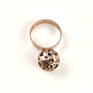 NW | Westerback oy| Liisa Vitali | 'Ladybug' -Ring | 12mm lace ball | 585 Gold -70