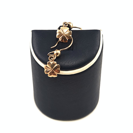 Kalevala Jewerly |  'Lucky clover'  -earrings | 585 Gold 