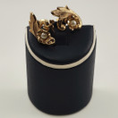 Finnish vintage FLOWER Earrings | Screw locks | Gold-plated Sterling