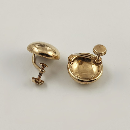 Kupittaan Kulta |  Elis Kauppi |  Round Earrings | Screw locks | Gold-plated Sterling