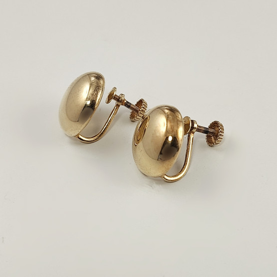 Kupittaan Kulta |  Elis Kauppi |  Round Earrings | Screw locks | Gold-plated Sterling