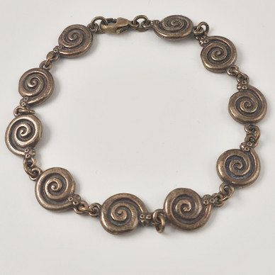 Kalevala Jewelry | ' brass snake ' BRACELET | Bronze