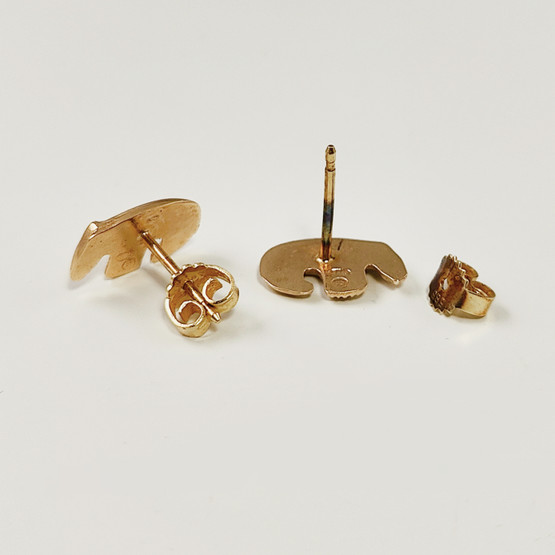 Kalevala Jewelry |'Bear' -earrings | 585 Gold