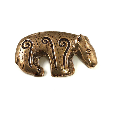 Kalevala Jewelry | Finnish vintage jewelry | (big) BEAR Brooch | Bronze