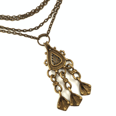 Kalevala Jewelry | ´Karkku´ -pendant | necklace |  Bronze