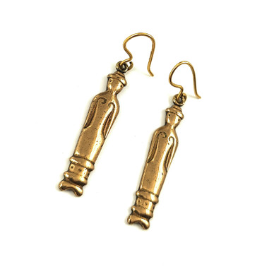 Kalevala Jewelry |  'Doll' earrings | Bronze