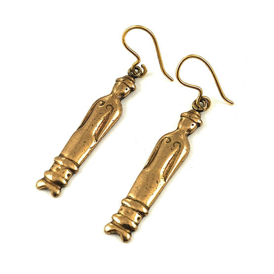 Kalevala Jewelry |  'Doll' earrings | Bronze