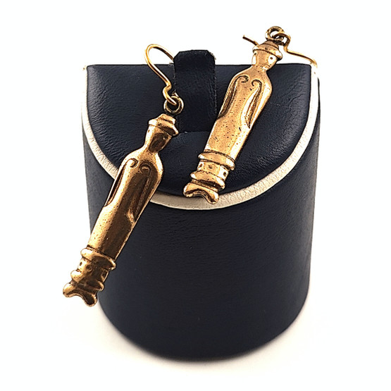 Kalevala Jewelry |  'Doll' earrings | Bronze