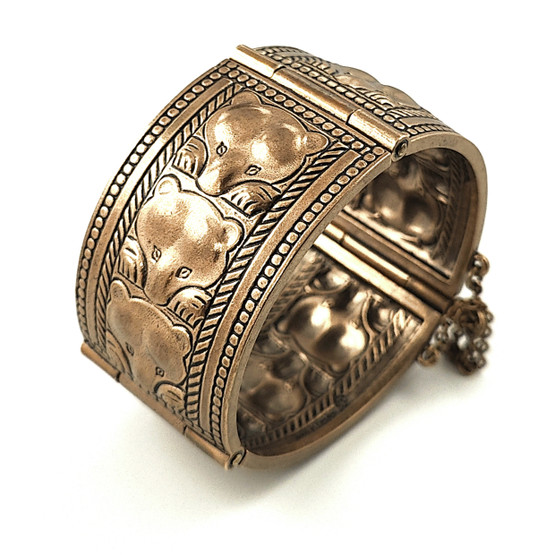 Kalevala Jewelry | BEAR / Bear cubs  Bracelet | Bronze