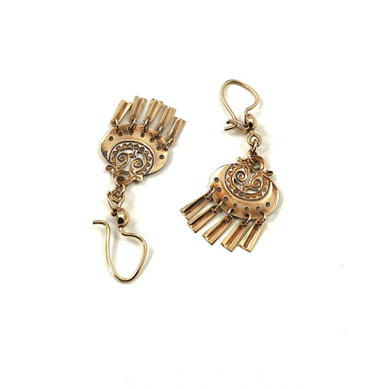 Kalevala Jewelry | (small)  ' KUUTAR ' -earrings |  585 Gold -99