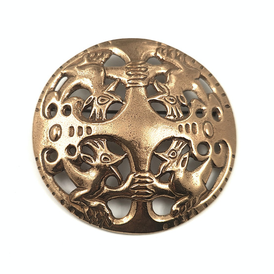 Kalevala Koru | SOLKI -27 | Liedon Ylipäästä | iso 7cm Rintakoru | Pronssia