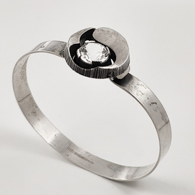 Kultasepät Sten & Laine, Finland |  Karl Laine | Rock crystal BRACELET | Silver