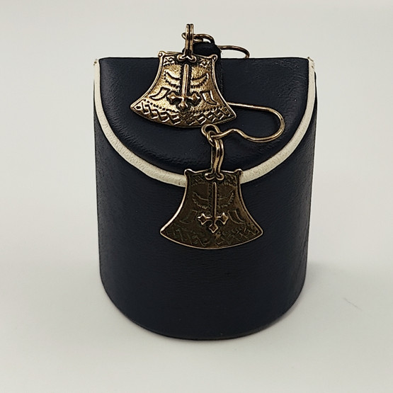 Kalevala Jewelry | (small) ´Ax of Kuusamo´ Earrings | Bronze