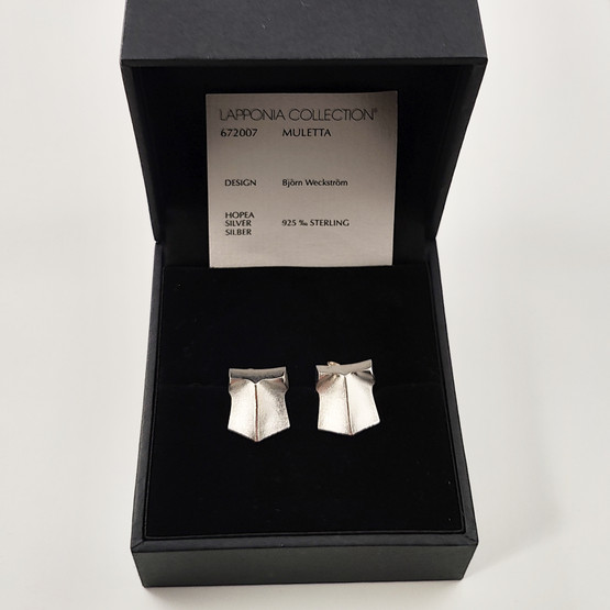 Lapponia jewelry | Björn Weckström | MULETTA earrings | Sterling
