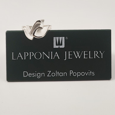Lapponia  | Zoltan Popovits | MEMPHIS Sormus | 17.25mm |  925 Hopeaa 