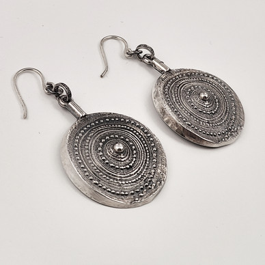 Turun Hopea oy | Jorma Laine |  'Chic'  EARRINGS | 830 Silver -73