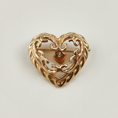 Kalevala Jewerly |  'heart of the house'  -Brooch | 585 Gold -03