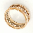 Kalevala koru, 16mm Filigraani sormus, 18k kultaa -95 