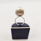 Elis Kauppi,  (iso) simpukka -sormus , Hopeaa -70