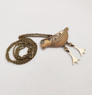 Kalevala Jewelry, (big)  ´Hattula´s Bird´ Necklace, Bronze