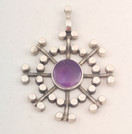 Kultateollisuus oy, Jorma Laine , Amethyst Pendant , Silver -73