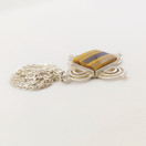 Jorma Laine Tiikerinsilmä Kaulakoru ,Hopeaa -75