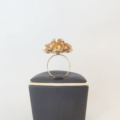 Liisa Vitali | Kevät Sormus | 7-kukkaa | 14k kultaa  -70