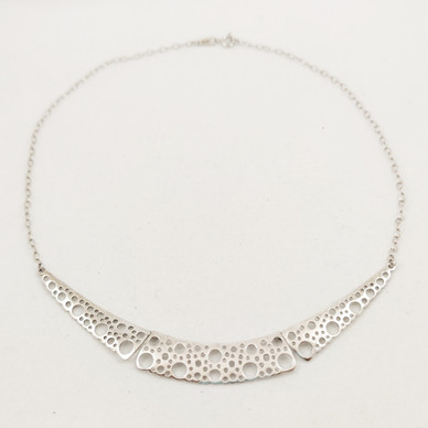 Liisa Vitali, 'Lace' necklace, Sterling