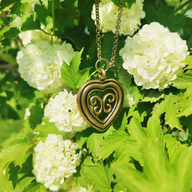 Kalevala Koru, (iso) Utajärven sydän -riipus, kaulakoru, Pronssia