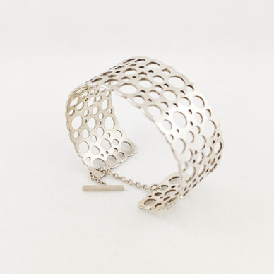 Liisa Vitali, 2,6cm leveä,  Pitsi Rannekoru, Hopeaa -71