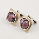 Kultaseppä Ailio, kivelliset kalvosinnapit , Hopeaa