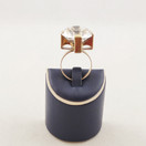 M. Viikinniemi, Huge crystal ring, 14c Gold -72