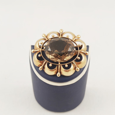 Helge Narsakka, Riipus / Solki savukvartsilla, 14k kultaa -62