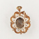 Helge Narsakka, Riipus / Solki savukvartsilla, 14k kultaa -62