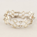 Jorma Laine, 2-rivinen RUUTU rannekoru, Hopeaa -67