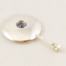 Kultakeskus oy, upea Riipus sinisellä kivellä, Hopeaa