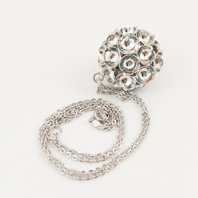 Liisa Vitali , (big) ´Spring´Pendant + Chain, Sterling