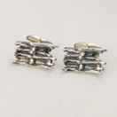 Pentti Sarpaneva, ´Bark / Kaarna´Cufflinks, Silver -73