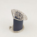 Liisa Vitali, (big) circular ´Lace´ Pendant , Necklace, Sterling -70