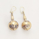 Kalevala Jewelry, ´Halikko Spiral ´Earrings , Bronze