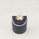 Maija-Liisa Eskelinen, Helsinki. Sormus vuorikristallilla, 14k kultaa -67