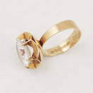 Maija-Liisa Eskelinen, Helsinki. Sormus vuorikristallilla, 14k kultaa -67