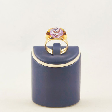 Elis Kauppi , kultasormus liilalla kivellä, 14k , -75