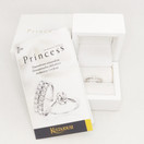 Kultajousi , Princess Timanttisormus 0,15ct , 14k valkokultaa, 2018