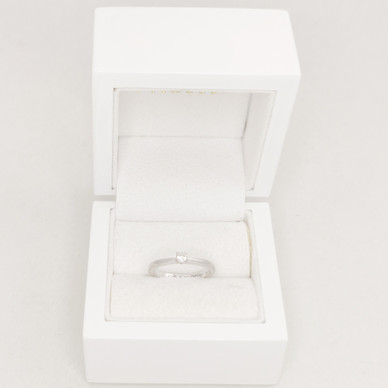 Kultajousi , Princess Timanttisormus 0,15ct , 14k valkokultaa, 2018