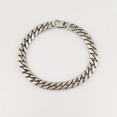 Armor chain , Wrist chain, dark Silver 