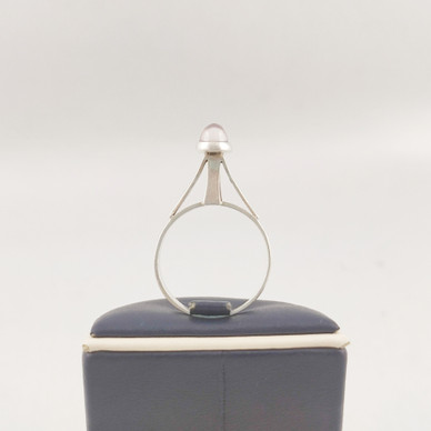 Turun Hopea oy, Finland. Ring with Rose Quartz , Silver -66
