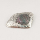 Kultasepänliike Reinikka & Laine, Käsityö , Rintakoru kivellä, Hopeaa -66